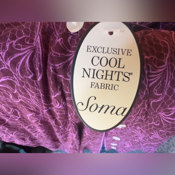 Soma Cool Nights Purple Button-Up Top - Picture 7 of 9